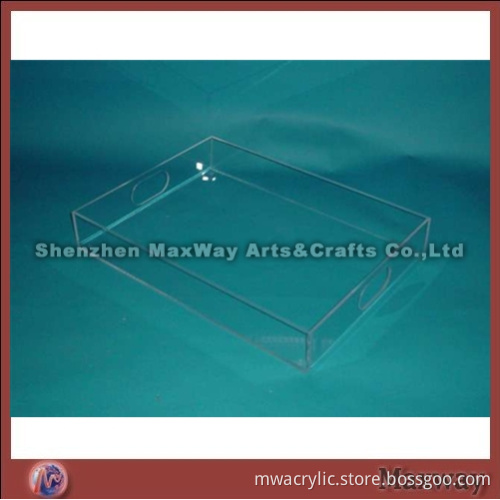 Clear Square Skillful 3mm Thickness Lucite Tray